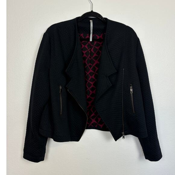 Cop.Copine Pinocchio Quilted Zip Relaxed Biker Soft Core Jacket Medium - Picture 3 of 7